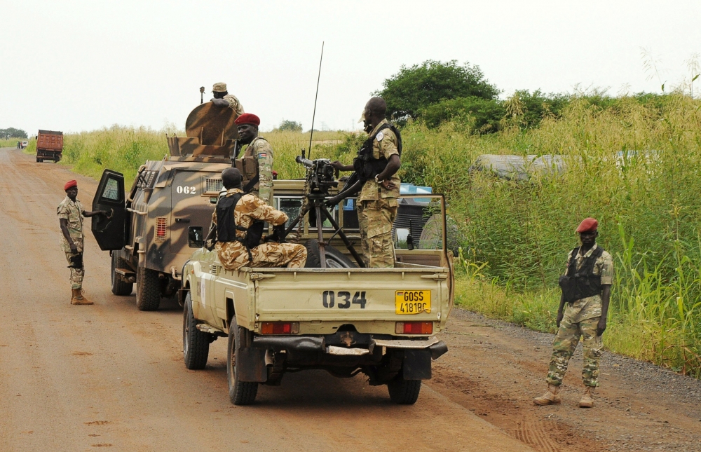 南蘇丹2013爆發內戰至今，嚴重影響當地居民。圖為南蘇丹政府軍。（湯森路透）