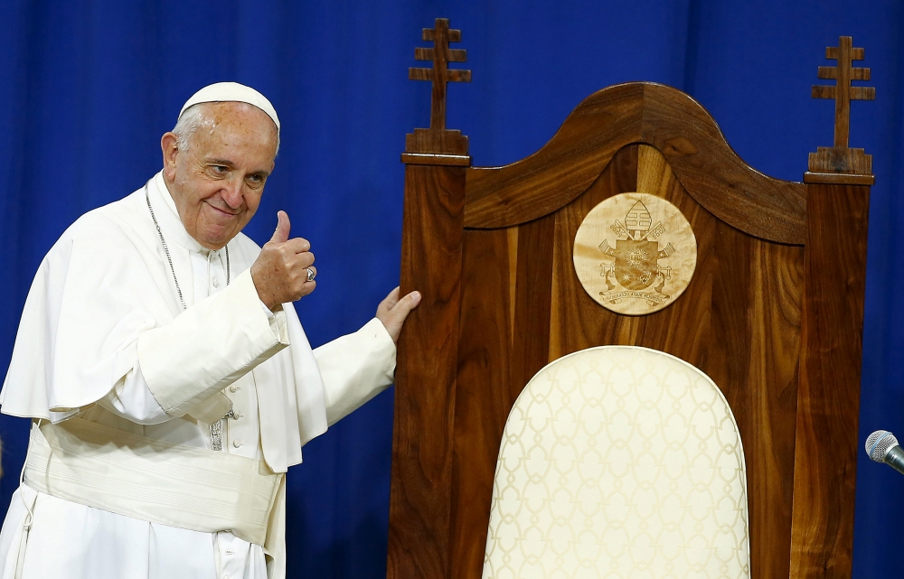 現任教宗方濟各（Pope Francis）。（湯森路透）