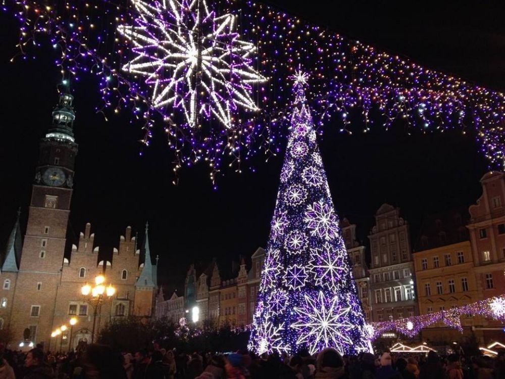 2016年12月2日Wroclaw當地的耶誕點燈。（攝影：方柏凱）