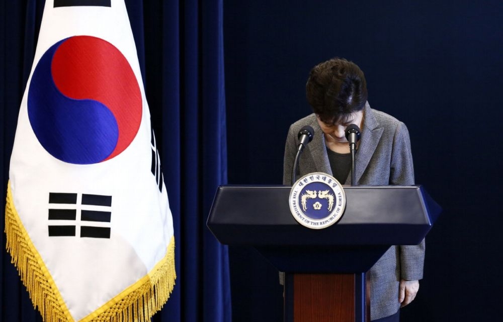 南韓總統朴槿惠6日明確表達，不願接受彈劾。（湯森路透）