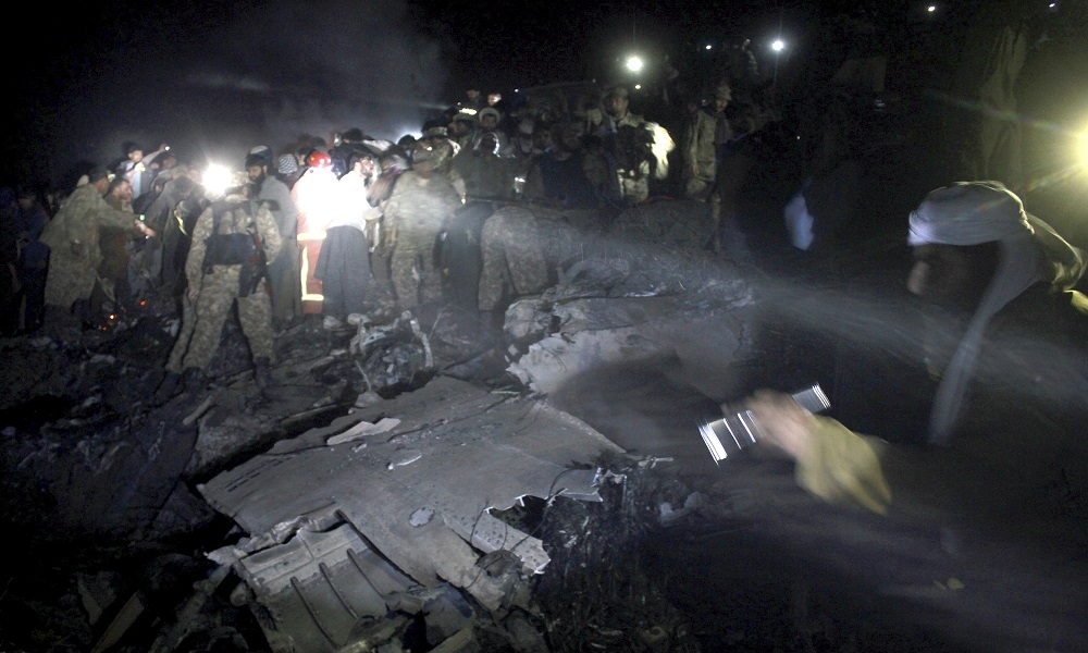 巴基斯坦7日發生空難，造成48人死亡。（美聯社）