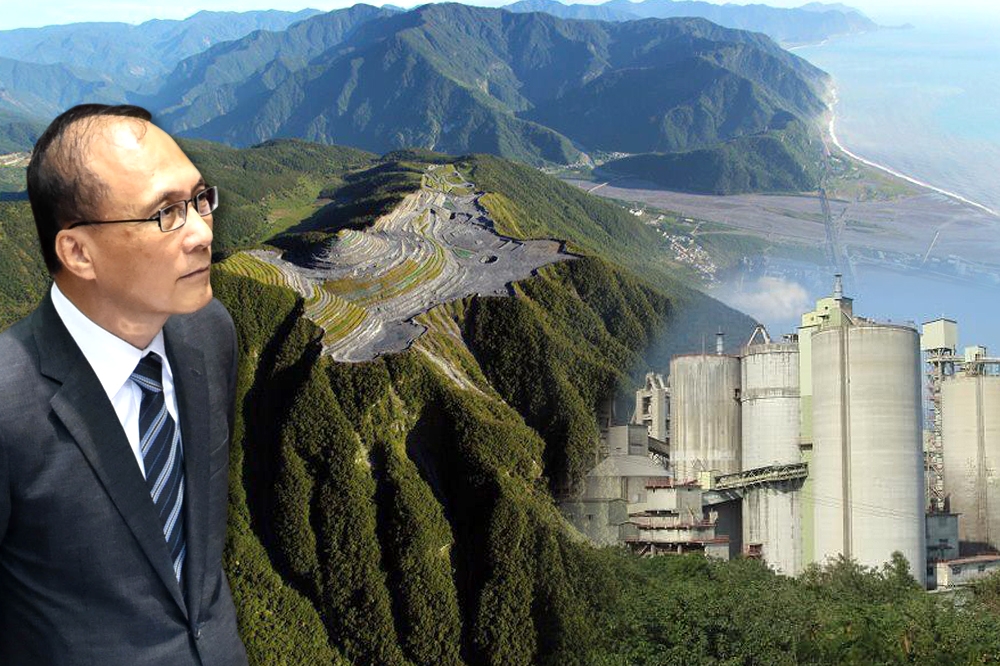 根據消息來源指出，行政院長林全將在今（17）日下午拍板決定，水泥業、礦業的礦權展延申請，未來都將進行政策環評，並進行總量管制和採礦區位限制。（合成畫面／圖片：葉信菉攝、取自台灣蠻野心足生態協會）