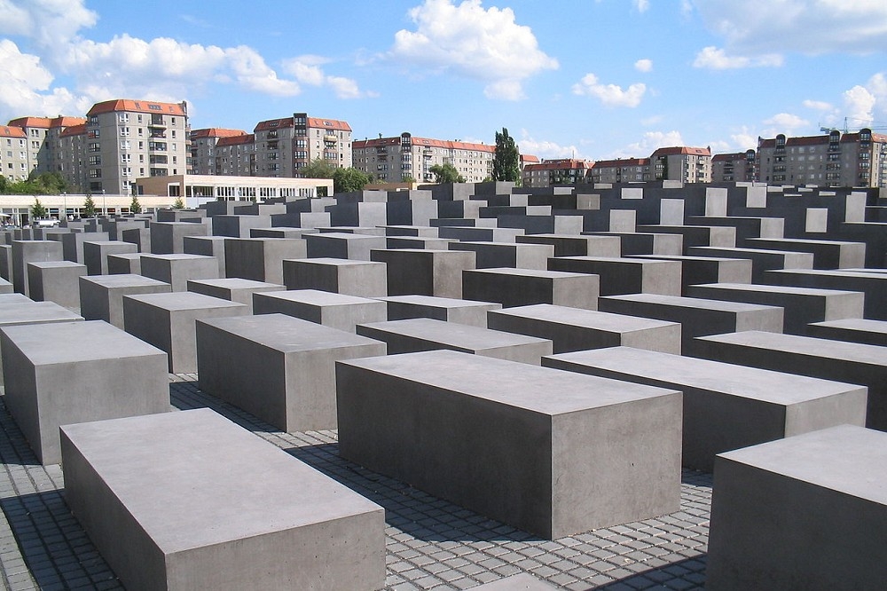 德國首都柏林的「歐洲被害猶太人紀念碑」。  （翻攝自維基百科）