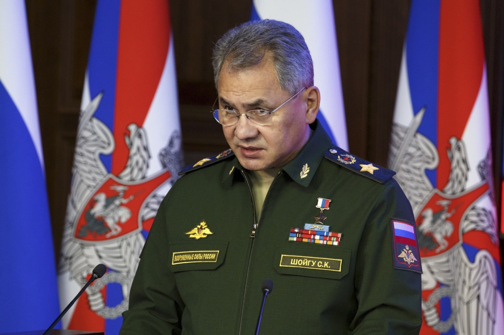 俄國國防部長紹伊古承認俄國擁有一支資訊戰部隊。（美聯社）
