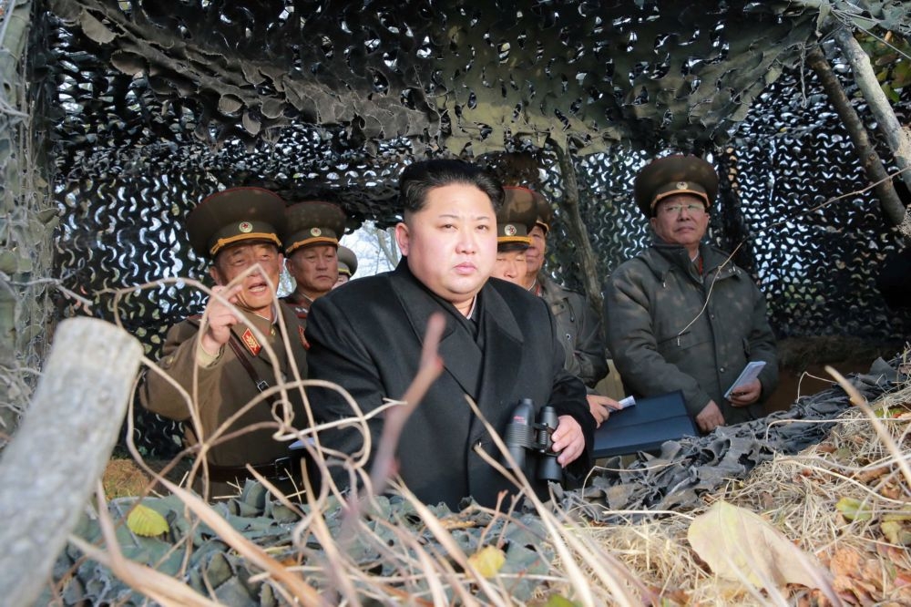 北韓領導人金正恩積極發展核武，導致東北亞情勢持續緊張。  （湯森路透）