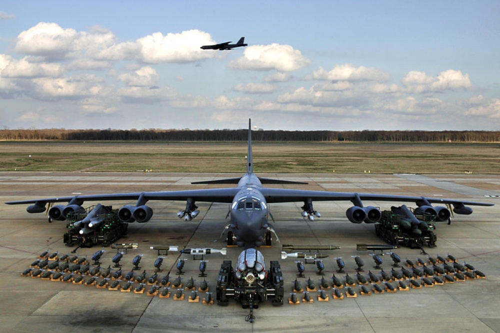 美國國防部指不會派遣B-52轟炸機參與聯合軍演。 （美國空軍圖片）