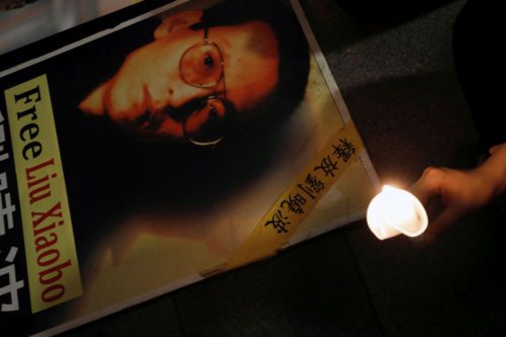 劉曉波已經被關押九年，他的妻子劉霞也形同遭到軟禁。（湯森路透）
