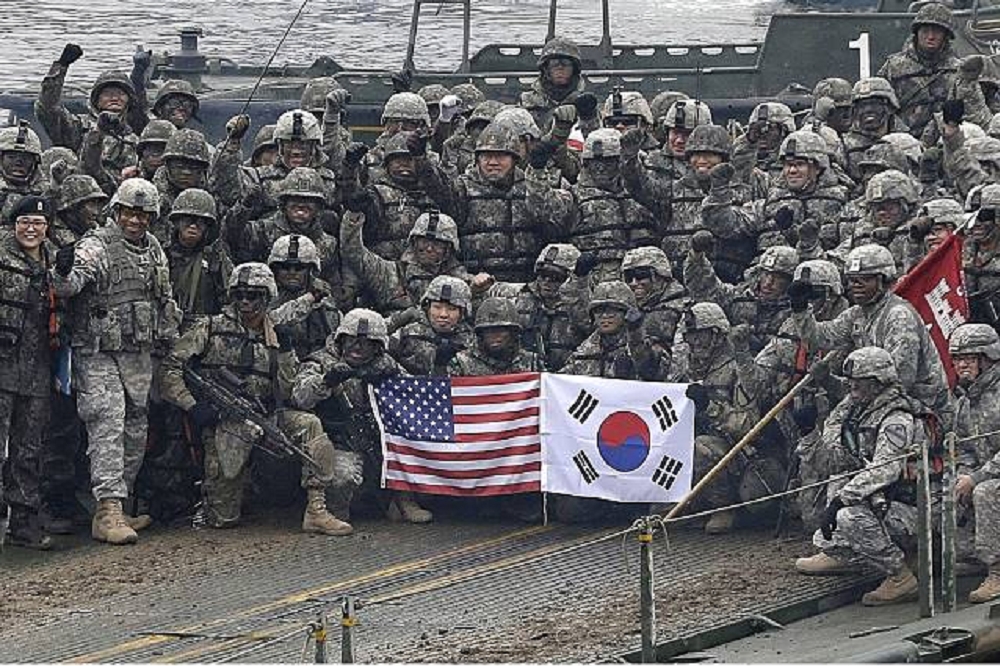 美國駐守南韓軍隊對朝鮮半島安全很重要。（湯森路透）