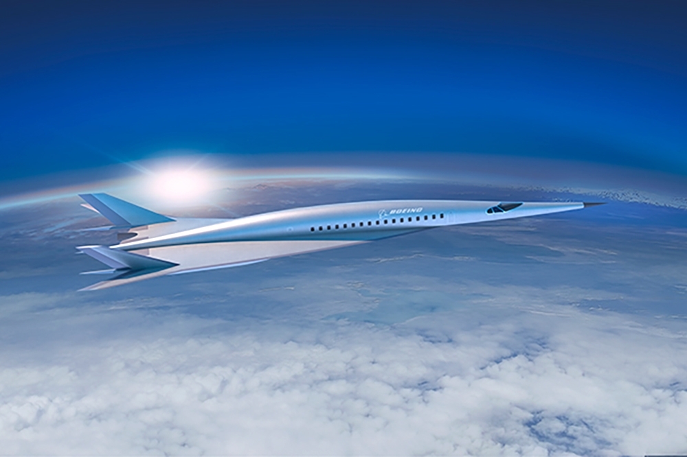 波音公司推出的高超音速客機雛型。（照片翻攝波音公司官網）