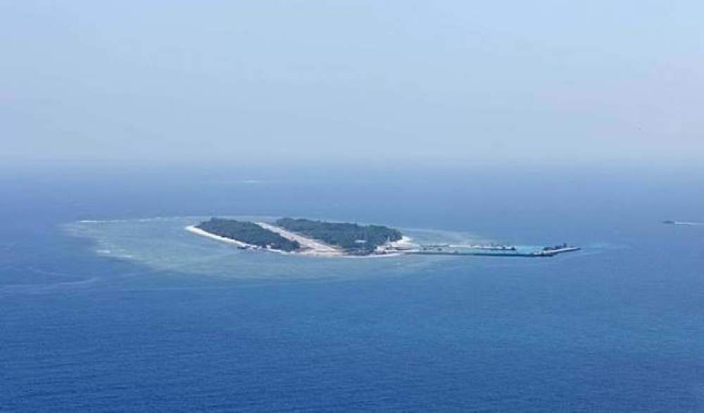 針對外傳太平島租借美國一事，外交部29日澄清並無此事。（圖片取自海岸巡防署）