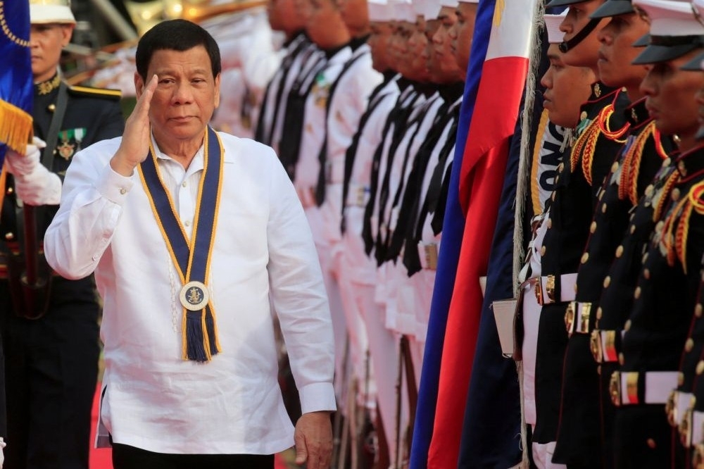 菲律賓總統杜特帝。（湯森路透）