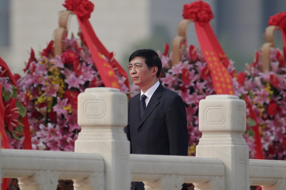 中共中央政治局常委王滬寧，有「中南海首席智囊」之稱。（湯森路透）
