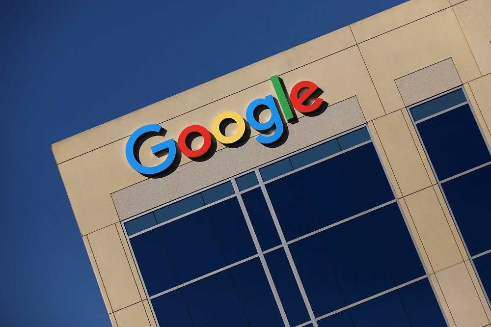 Google位於美國矽谷辦公室外觀。（湯森路透）