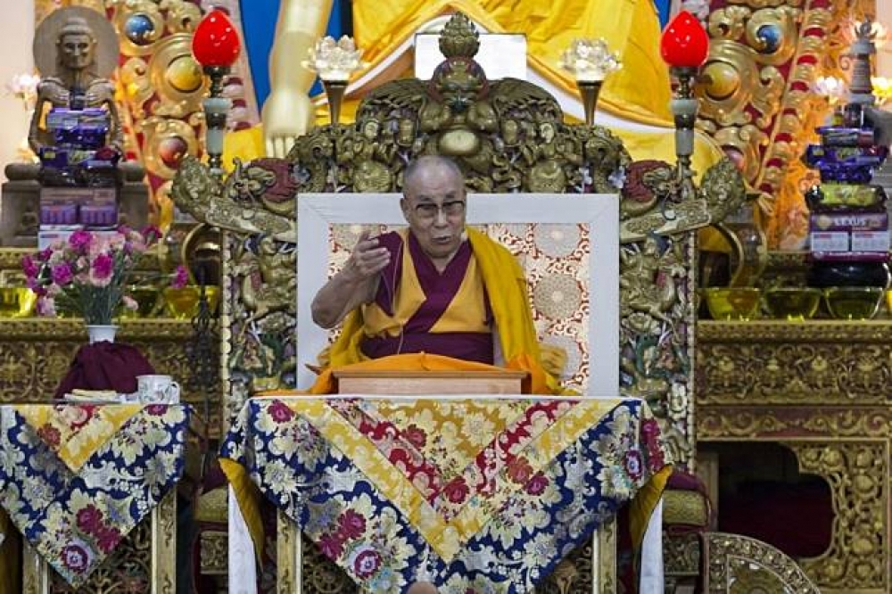 第14世達賴喇嘛，丹增嘉措。 （美聯社）