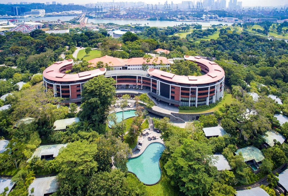 白宮聲明指出，川金會12日將在新加坡聖淘砂的嘉佩樂飯店舉行（Capella Hotel）。（湯森路透）