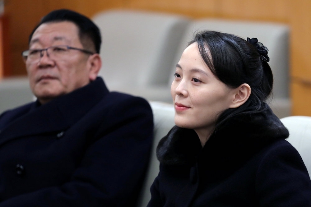 北韓領導人金正恩的妹妹金與正。（湯森路透）