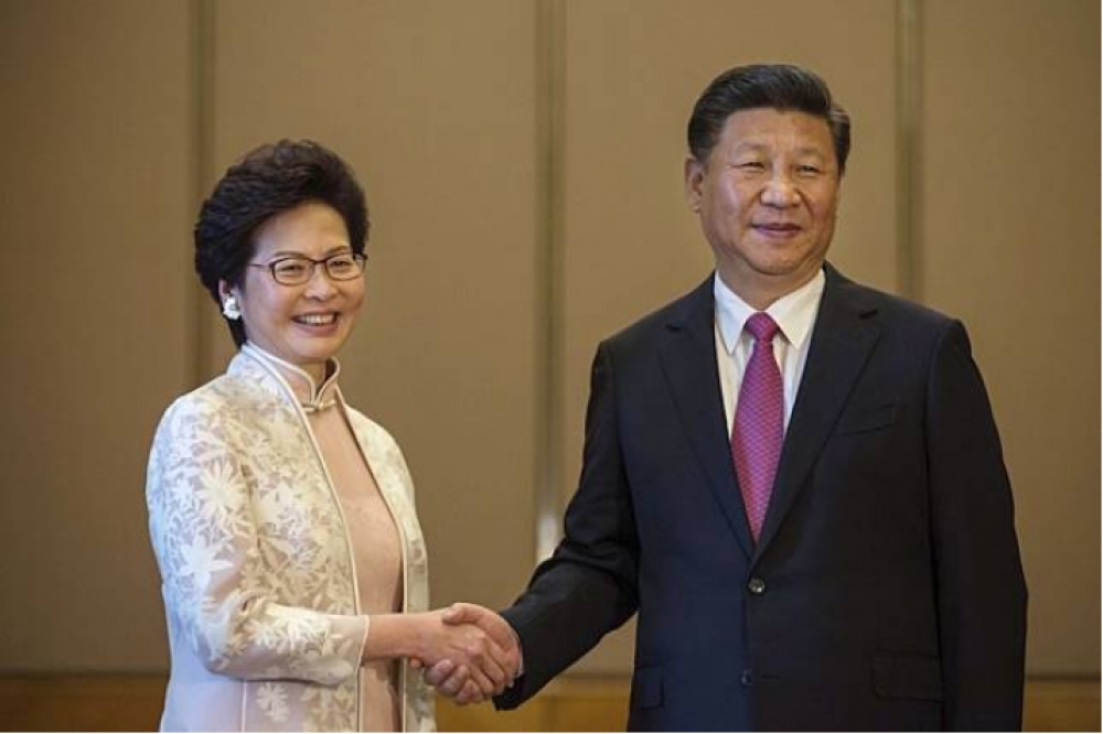 美國國務院發表的《香港政策法》報告指出，2017年10月行政長官林鄭月娥拒絕美國要求一項引渡疑犯協議。（美聯社）