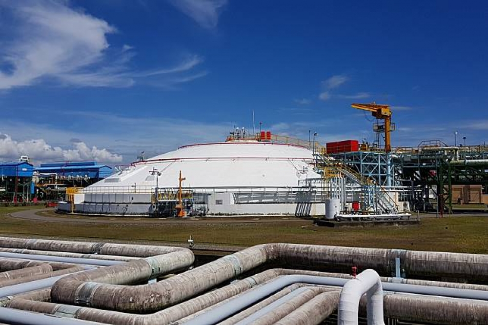 針對學者提出第三天然氣站應設在台北港，中油回應觀塘站才最符合需求。此為示意圖，為高雄永安天然氣接收站內部。（中油提供）