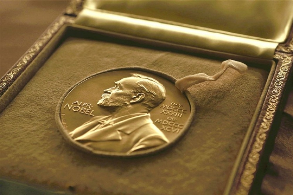 諾貝爾獎章。（美聯社）