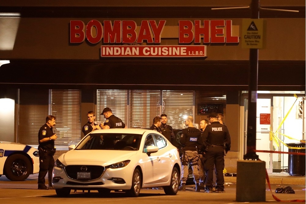 加拿大「Bombay Bhel」印度菜餐館發生爆炸案，造成15人受傷。（湯森路透）