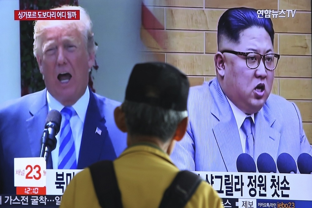 南北韓關係劇降，韓美聯合軍事演習觸怒北韓，拒收南韓核子試驗場拆除採訪活動記者名單。（美聯社）