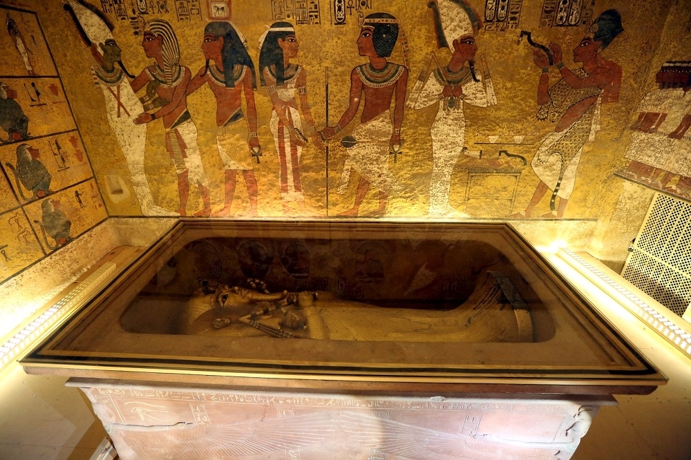 埃及法老圖坦卡門（Tutankhamun）位在盧克索（ Luxor）的陵墓。（湯森路透）