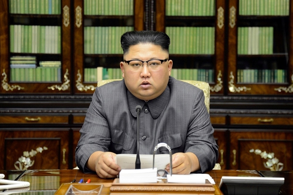 北韓領導人金正恩。（湯森路透）