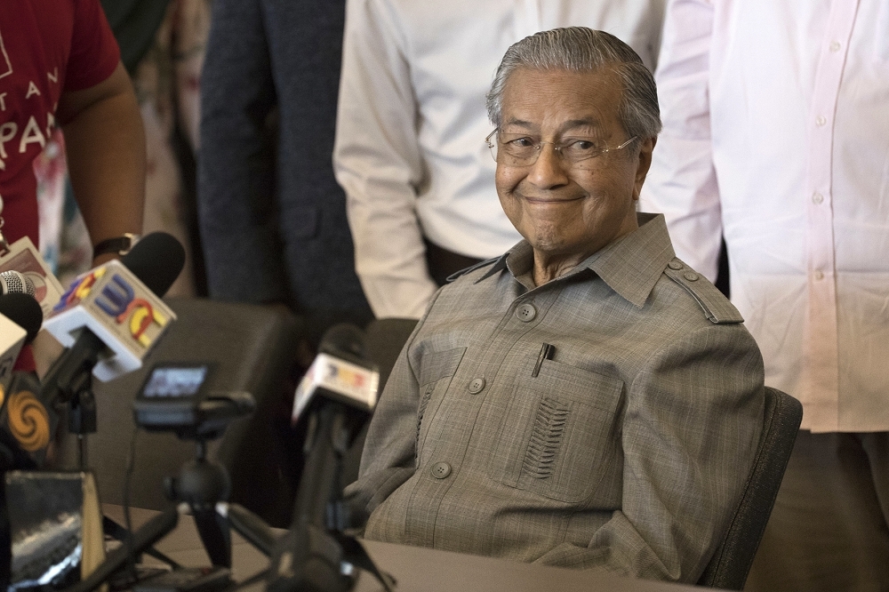 馬來西亞新總理馬哈迪。（美聯社）