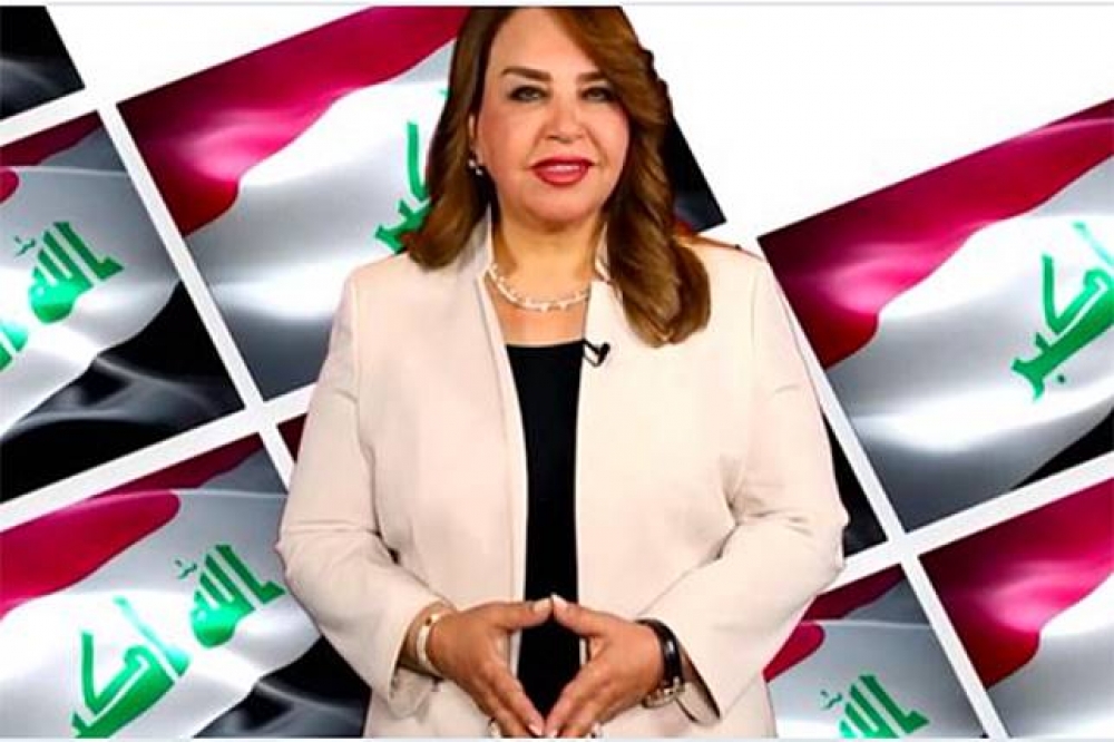 伊拉克議員候選人賈西姆疑似為性愛影片女主角。（翻攝自推特）