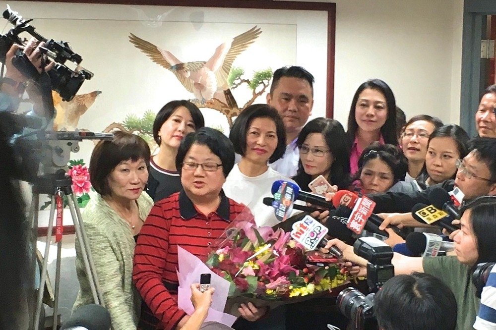 已連任五屆的台北市議會議長吳碧珠9日正式正式對外宣布不再競選連任。（攝影：徐乙喬）