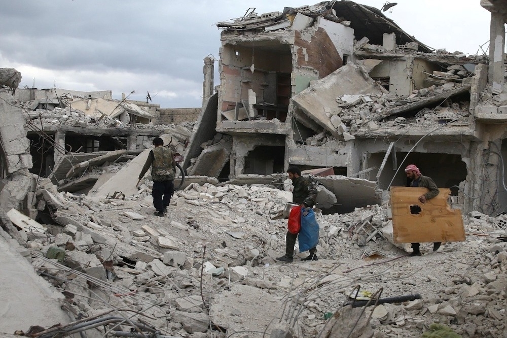 敘利亞杜馬鎮7日疑遭政府以化武攻擊，造成至少70人傷亡。（湯森路透）
