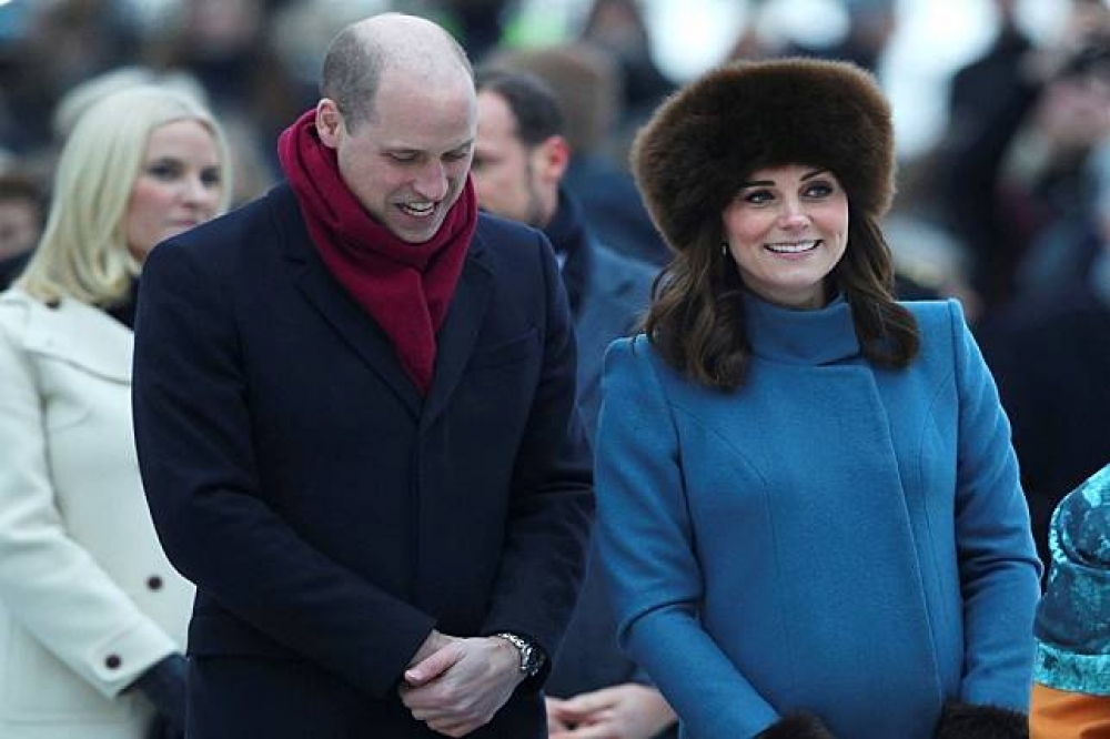 凱特王妃與威廉王子將在4月迎接第三胎。（湯森路透）