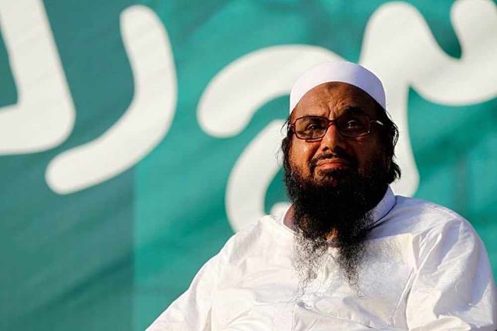 巴基斯坦境內恐怖組織「虔誠軍」的領袖薩伊德。（湯森路透）