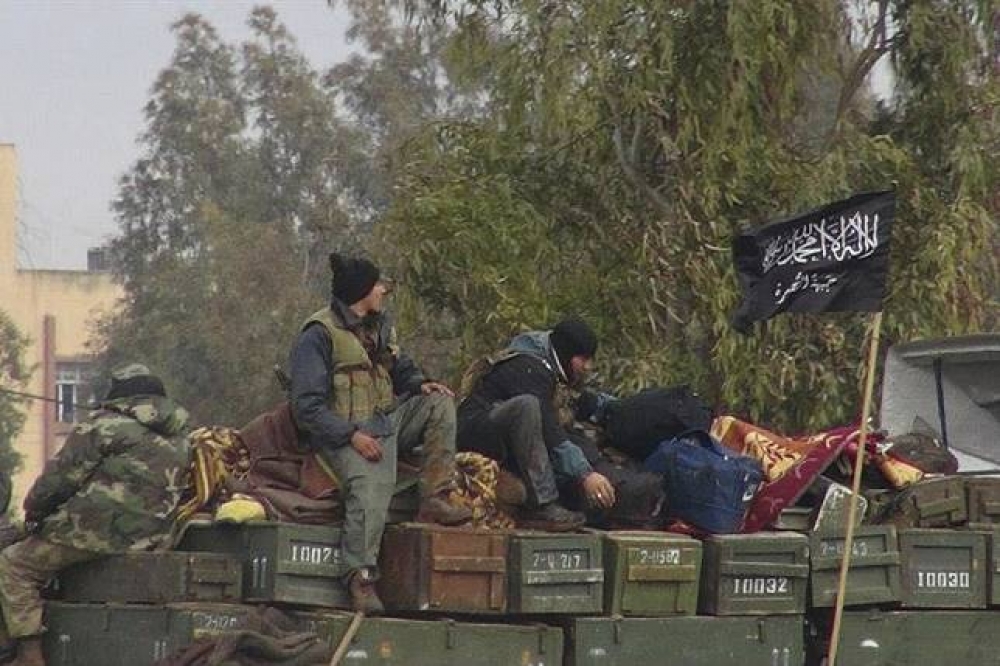 蓋達組織分支努斯拉陣線（Jabhat al-Nusra）將助阿薩德坐收恐怖組織內鬨之利，取得重要戰略位置。（美聯社）
