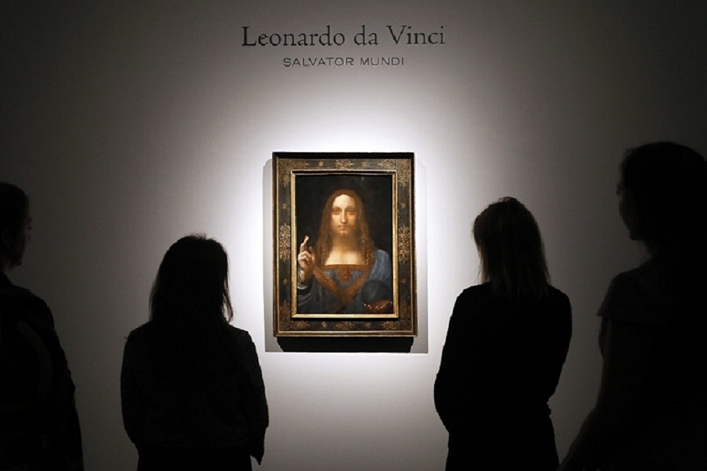 達文西畫作《救世主》12月將於阿布達比羅浮宮展出。（美聯社）