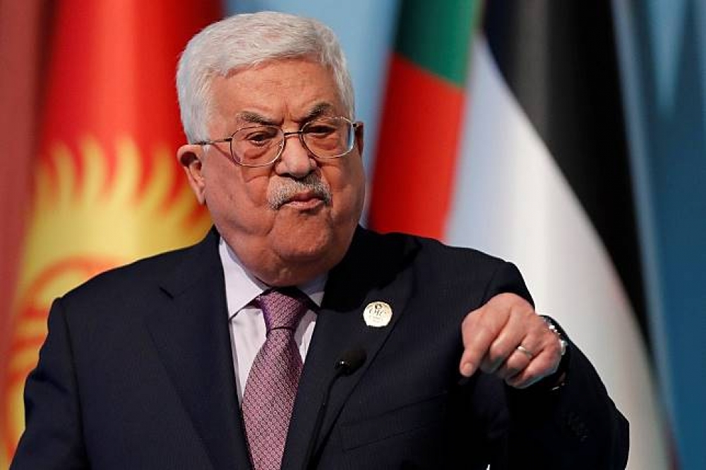 巴勒斯坦自治政府主席阿巴斯（Mahmoud Abbas）。（湯森路透）