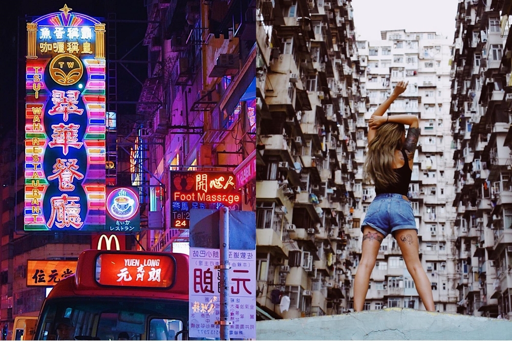 香港街景與怪獸大廈（圖片來源：Instagram @ kati_aroundtheworld）