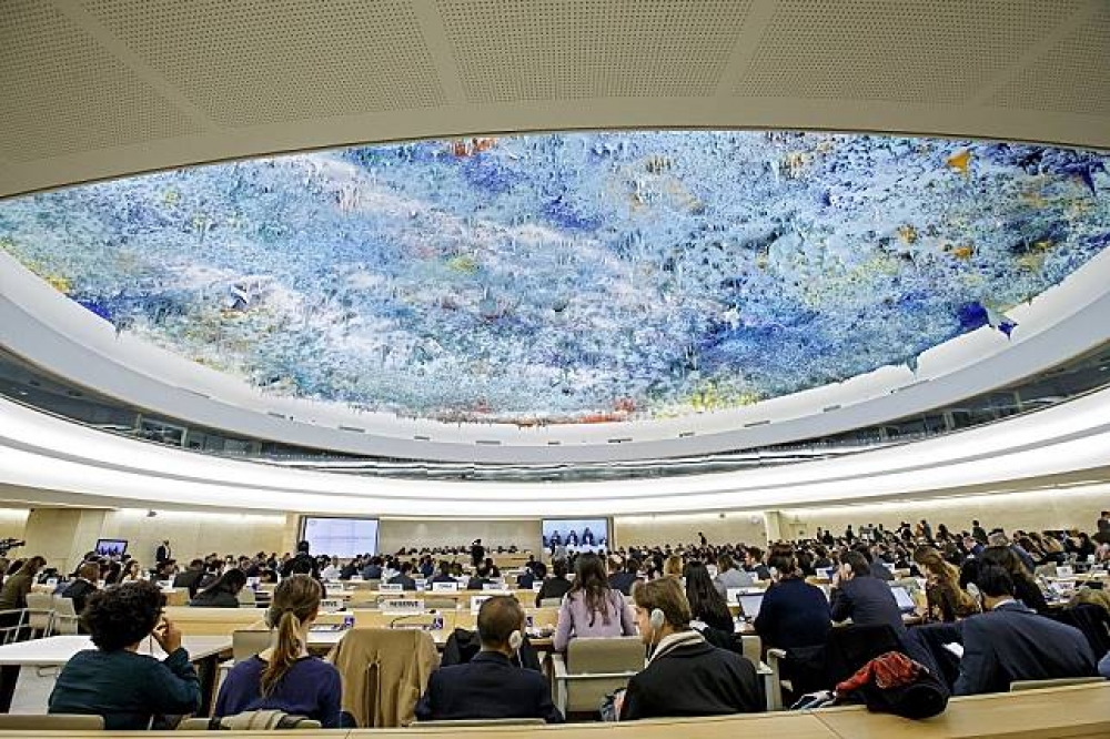 聯合國人權理事會5日就緬甸羅興亞人面臨的人權問題召開緊急會議。（美聯社）