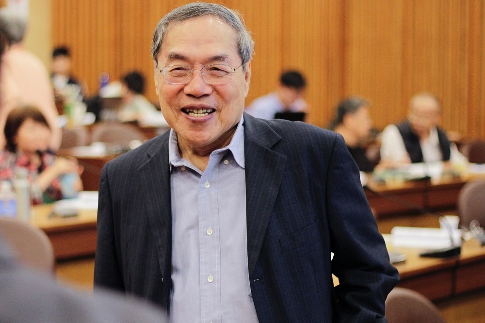 政大教授陳芳明批評民進黨強推《勞基法》，是「失去最初的黨魂」。圖為陳芳明參加學術研討會。（攝影：李隆揆）