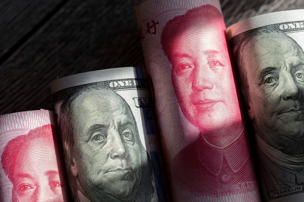 中國和美國在經濟上通過美元緊密交織在一起。（紐約時報／ZHANG PENG/LIGHTROCKET, VIA GETTY IMAGES）