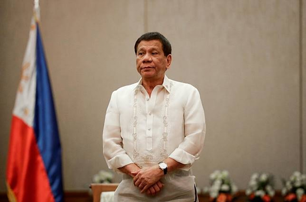 菲律賓總統杜特蒂表明毒品與台灣黑幫有關。（湯森路透）