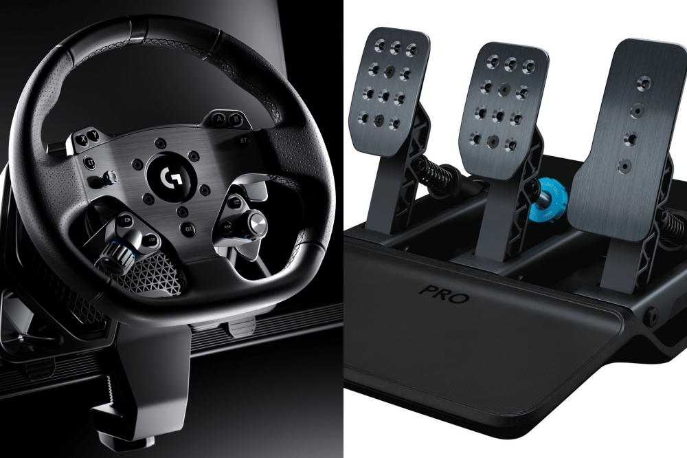 Logitech G 全新推出 PRO 直驅式專業賽車方向盤和 PRO 專業賽車踏板（Logitech G 提供）