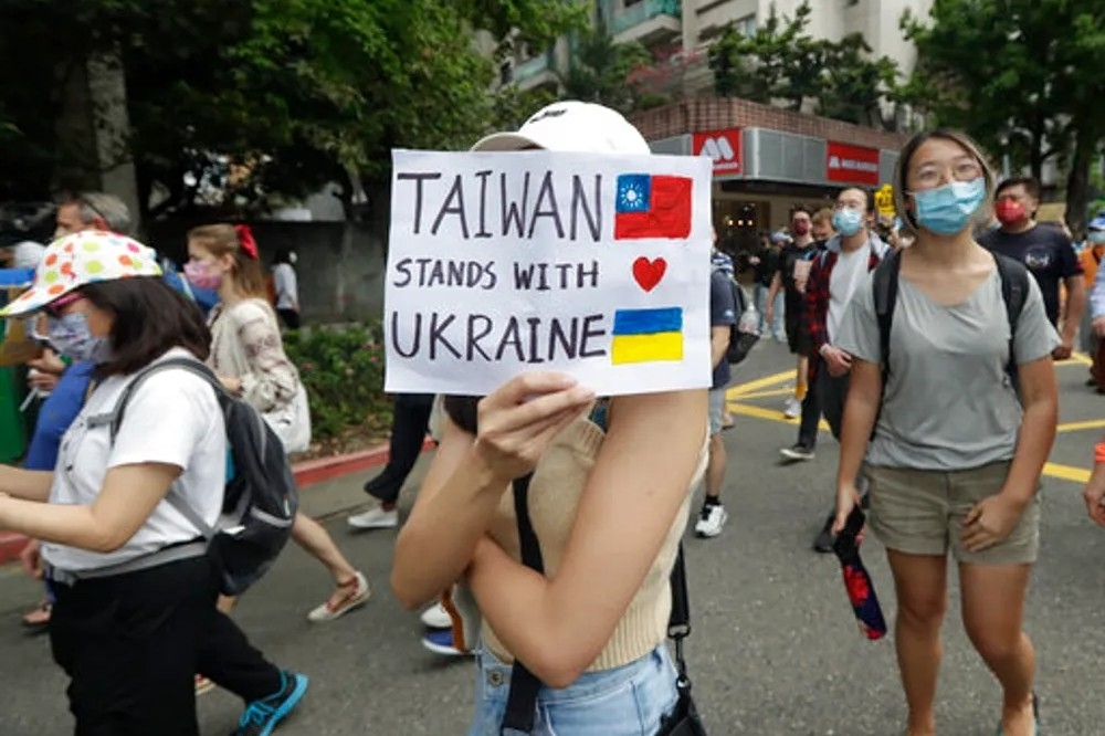 台灣蔡政府早就支持烏克蘭，非常正確，賴政府當也如斯。（美聯社）