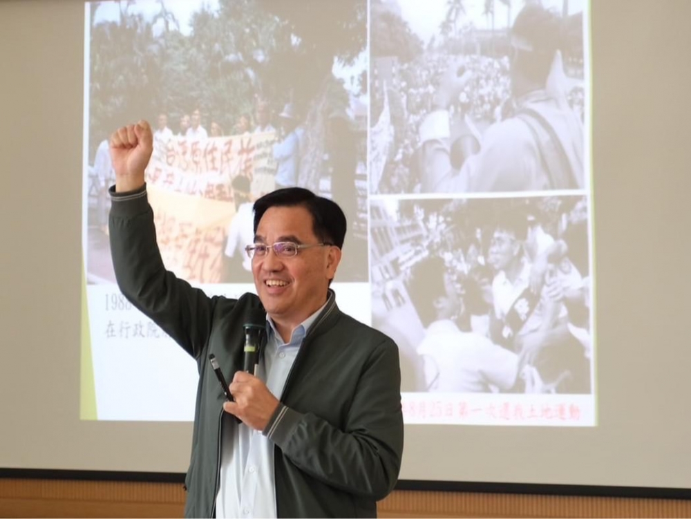 原民會主委夷將Icyang表示，原工權法修正通過後，將有效促進原住民族就業機會。（原民會提供）