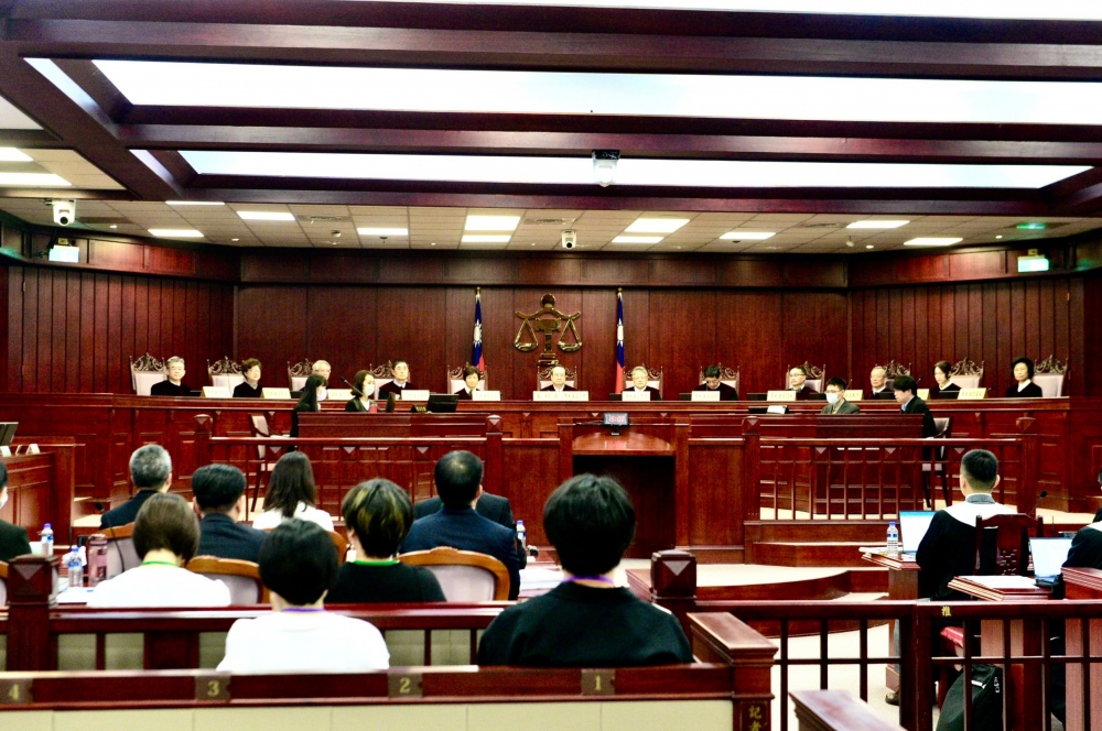 針對死刑存廢，憲法法庭今天（23日）進行言詞辯論。（張哲偉攝）