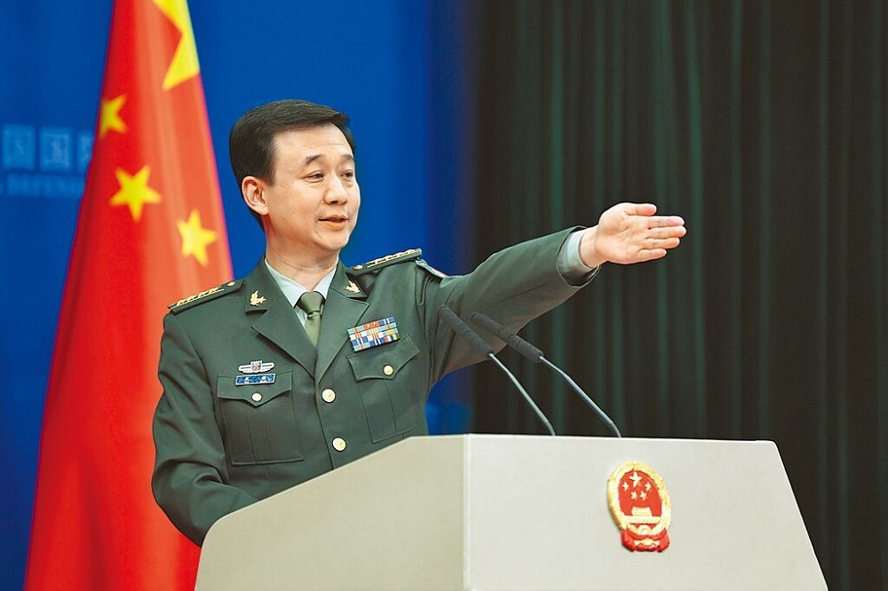 中國國防部發言人吳謙。（取自中國國防部網站）