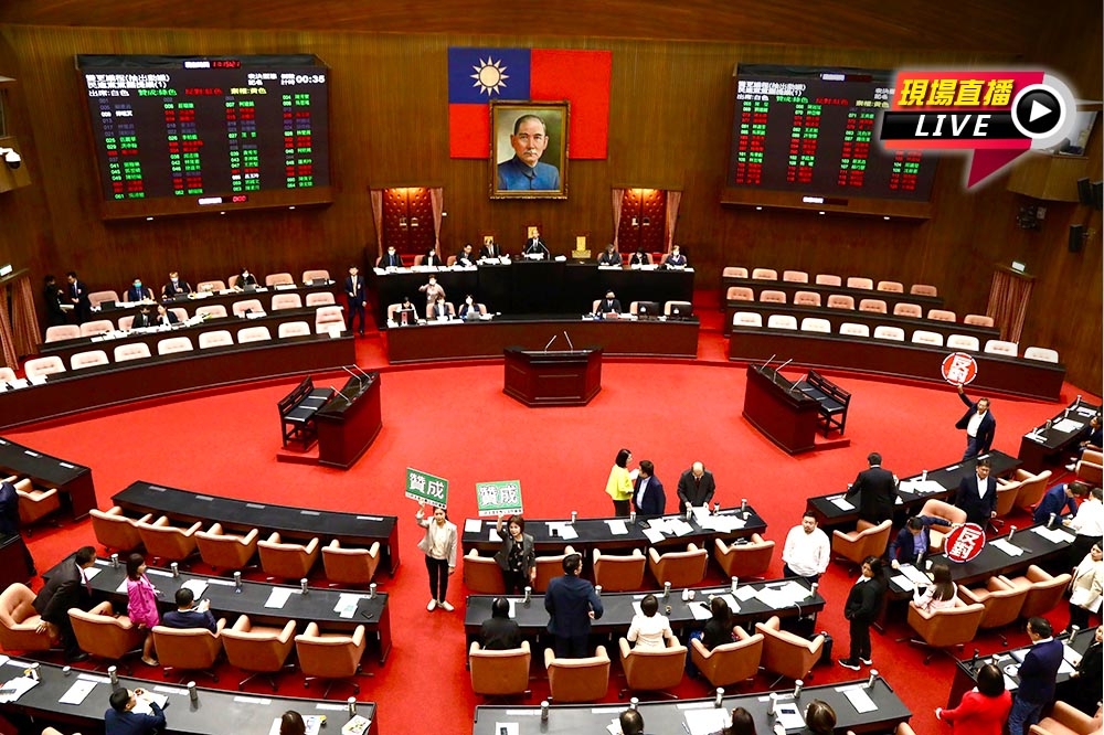 立法院今天舉行第11屆第1會期第11次會議，國民黨團進行甲級動員。（王侑聖攝）