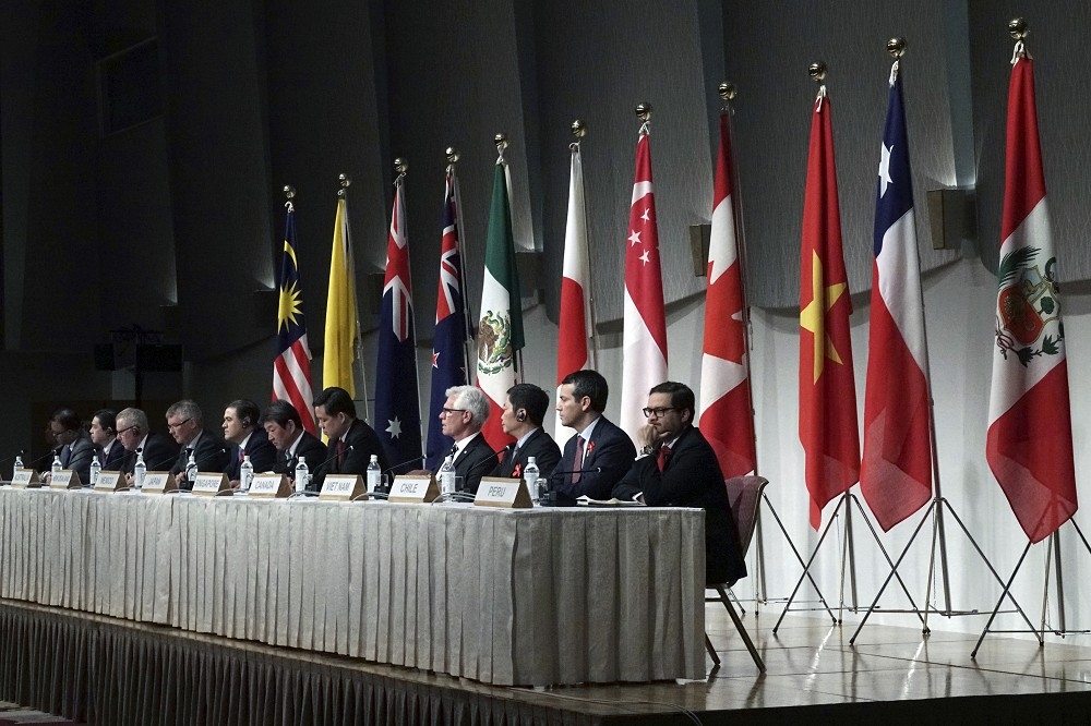 CPTPP生效後首場部長級會議於東京召開。（美聯社）