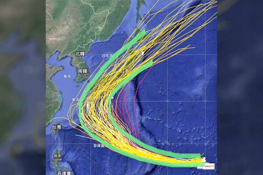 天氣風險管理公司總監賈新興6日提到，颱風路徑有1個「特例」，發生機率低，但對台灣影響最大。（取自賈新興臉書）