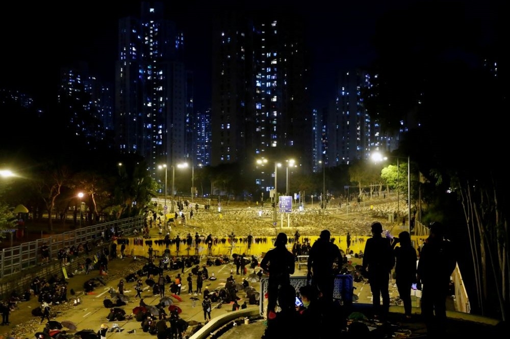 香港示威衝突愈演愈烈。（湯森路透）